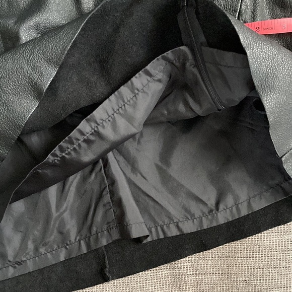 NWOT Lane Bryant Leather Skirt Asymmetric Zip 18 - Picture 10 of 10